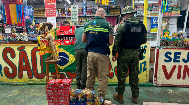 Operação apreende fogos irregulares e aplica multas em Campina